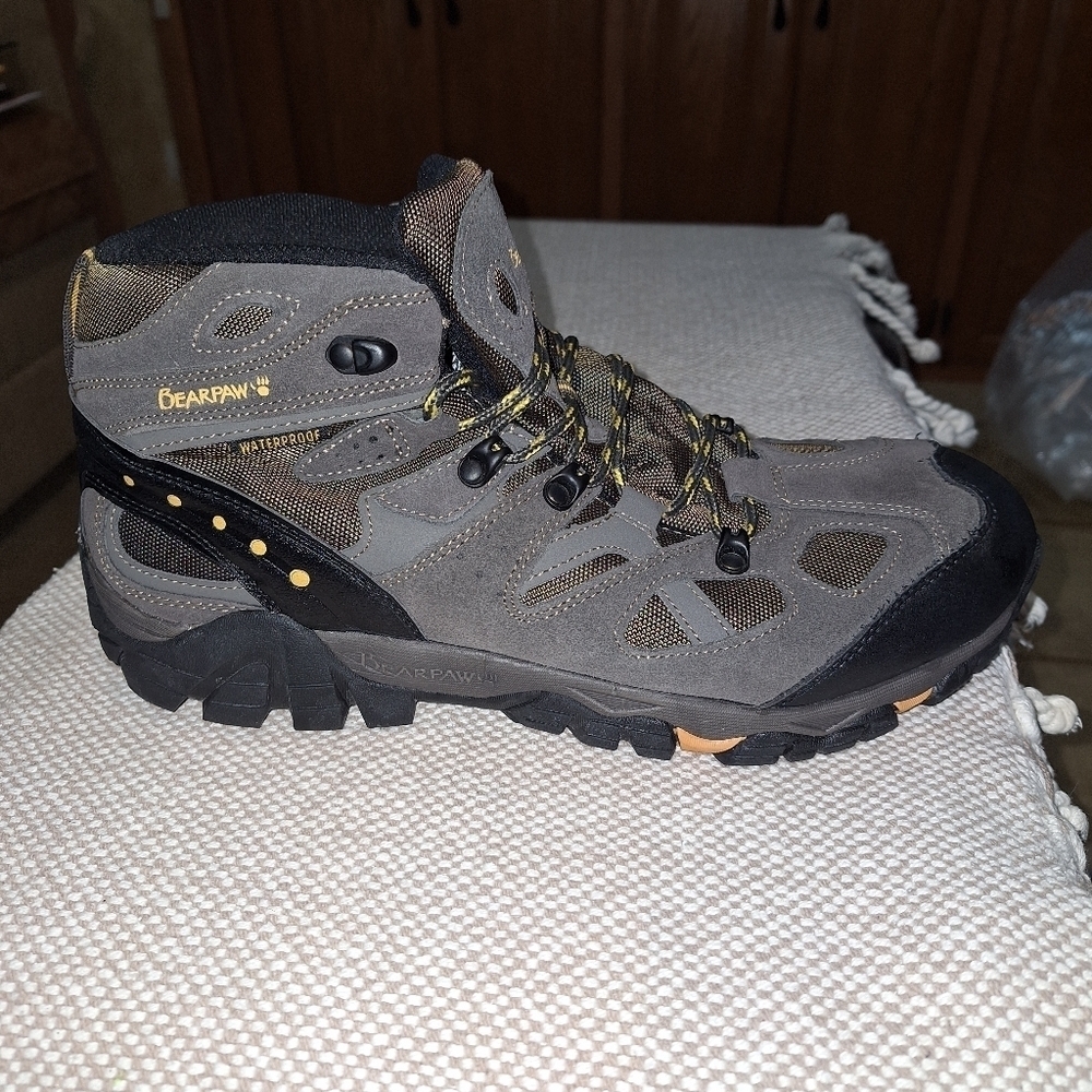 A pair of BearPaw grey hiking boots in a men's size 13. They're new without box. - Picture 10 of 12